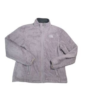 The North‎ Face Osito Women's Size Medium Gray Full Zip Plush Fleece Jacket